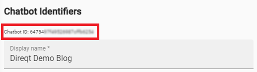 Locating Chatbot ID